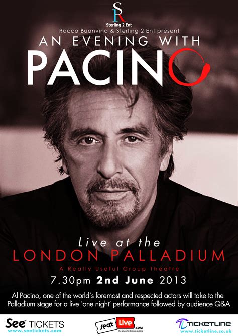 Al Pacino : « An evening with Pacino